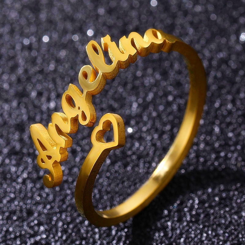 The Jewel Lodge Customize Name Rings for Girls, Jewellery for girls, Rings for girls, Name rings, Ring with name