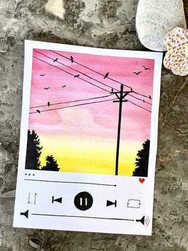 Aesthetic hand painted polaroid gift