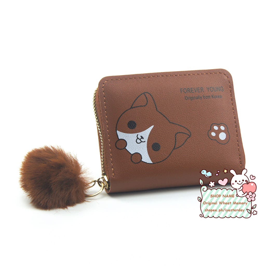 Adorable Cat Design Small Wallet for Girls
