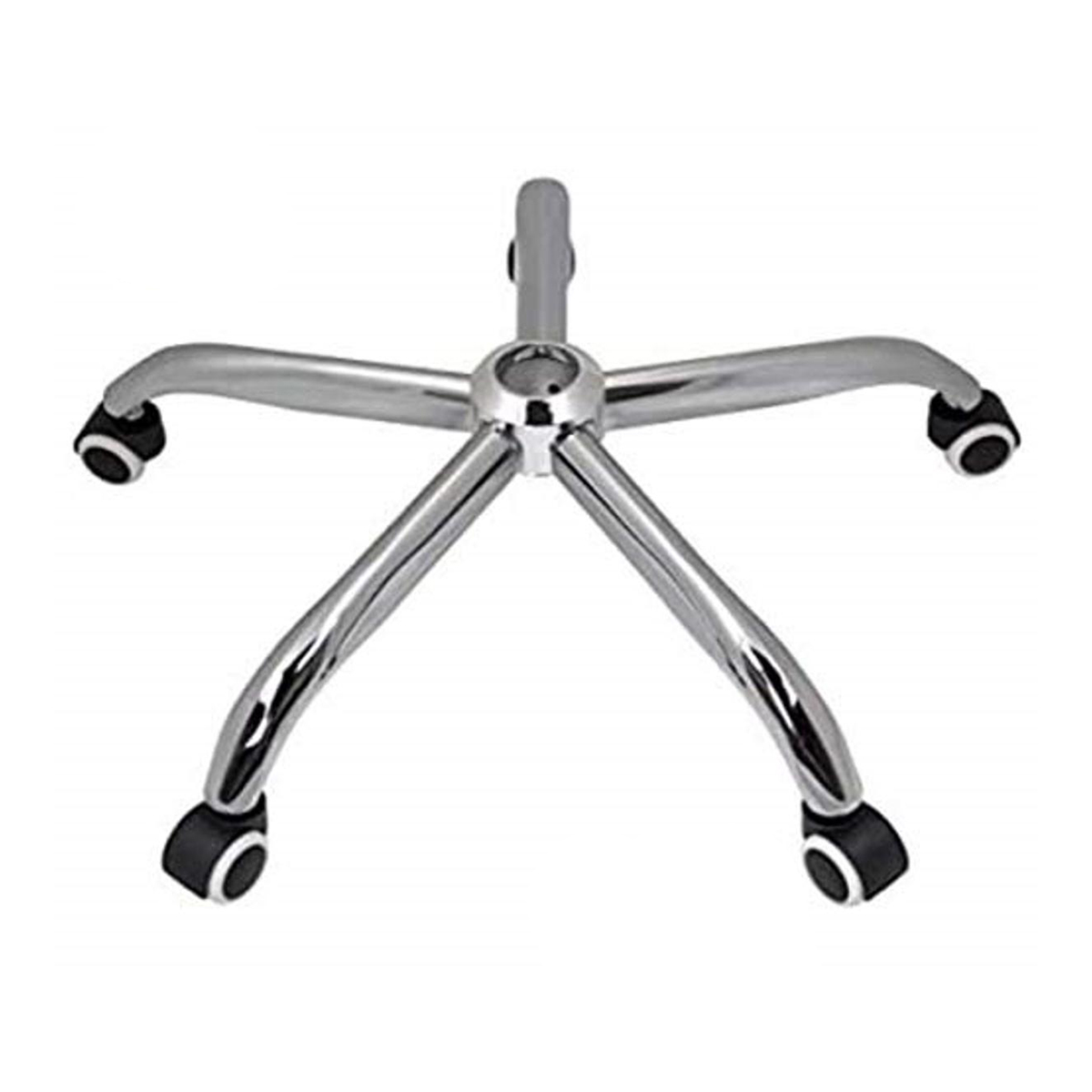 Steel Metal Chrome Chair Base With Wheels