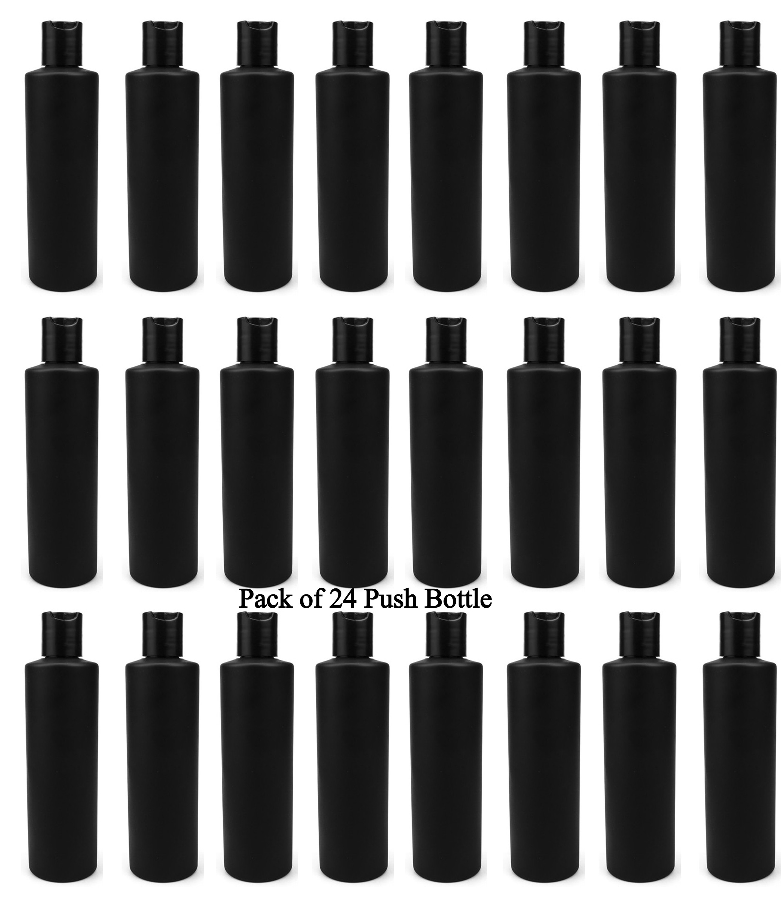 Empty Hair Oil Bottle 100ml Black / Press Bottle, Lotion Bottle