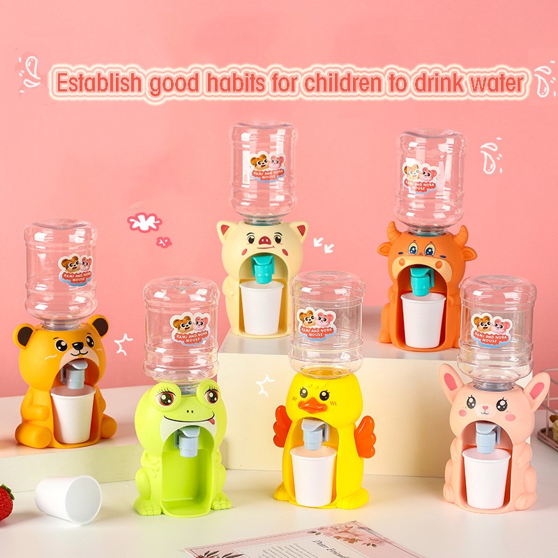 Kitchen Home Fun Water Dispenser Simulation Mini Children Water Dispenser Baby Toys Cute Duck Cosplsy Props Home Decoration Gift