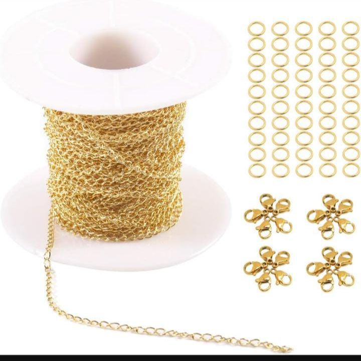 2mm Stainless Steel Chain - Extension Chain for Jewelry Making & Crafting