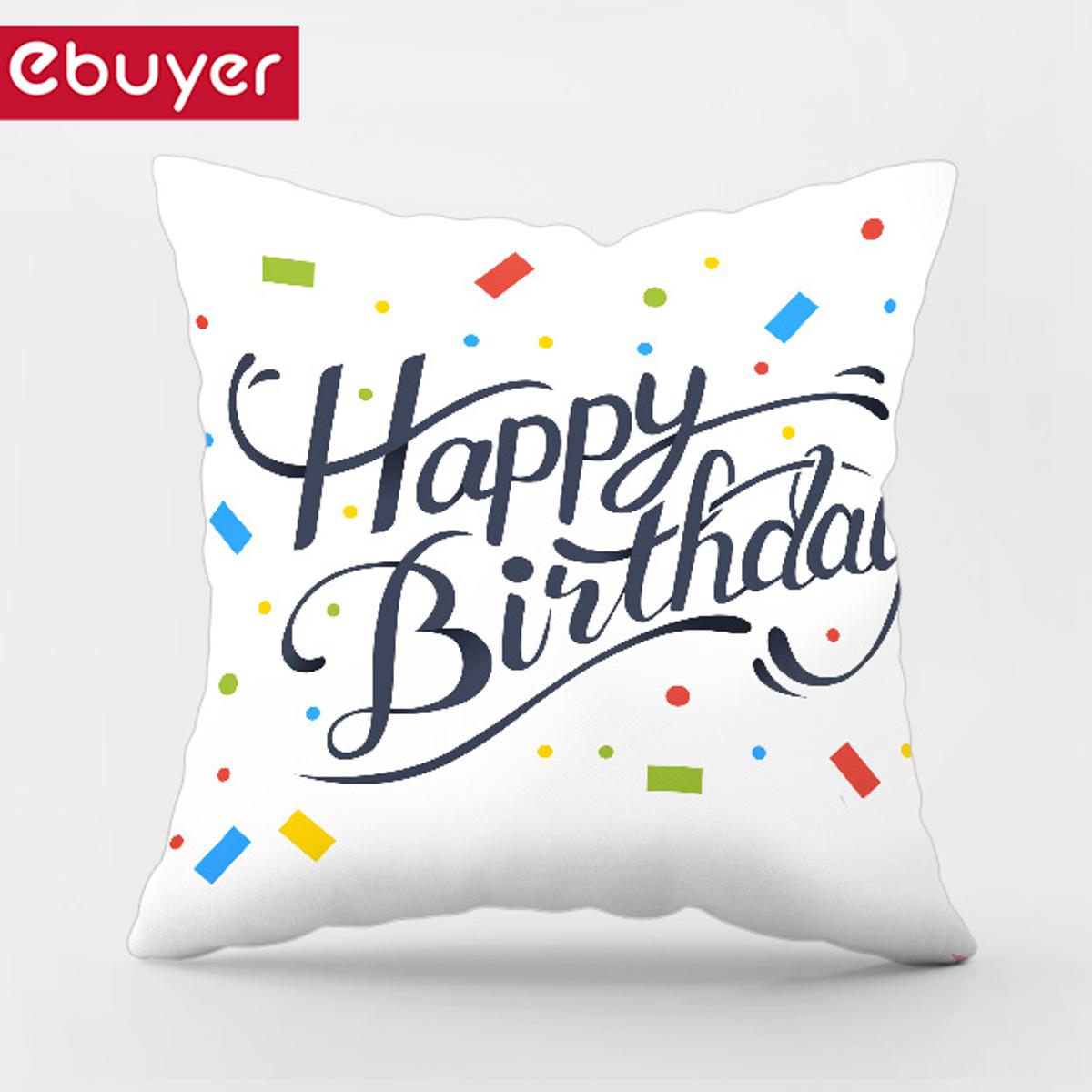 Happy shop birthday cushion