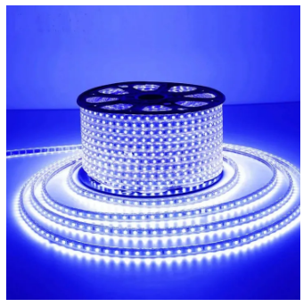 Blue Flexible LED Rope Strip Light - Waterproof (Multiple Sizes) - High Brightness 220V Pipe Light for Ceiling, Room Decoration, Gaming Setup & Outdoor Use
