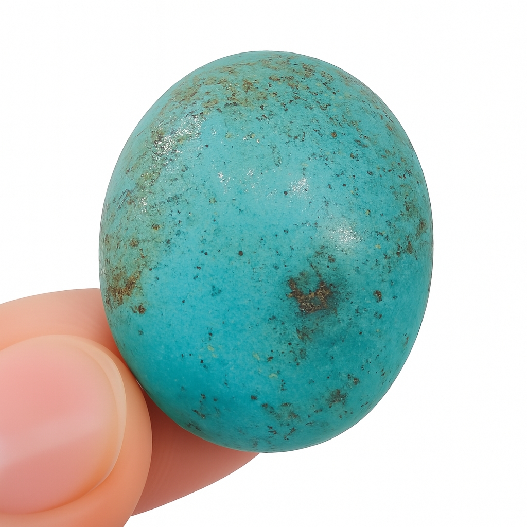 Shajri Feroza Elegance 💙 Premium Natural Turquoise Big Stone 25 CRT | Hussaini Firoza Ring Gem | Healing Crystal | Original Shajri Feroza for Men & Women | Trending Islamic Jewelry | Best Quality Semi-Precious Stone