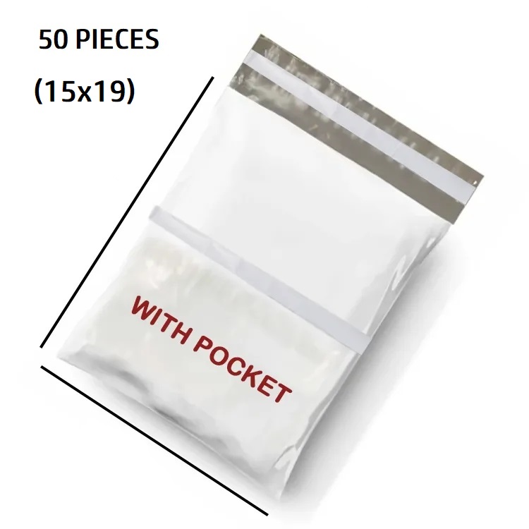 Medium Courier Flyer Bags With Pocket 15x19 Inches Packaging Flyers