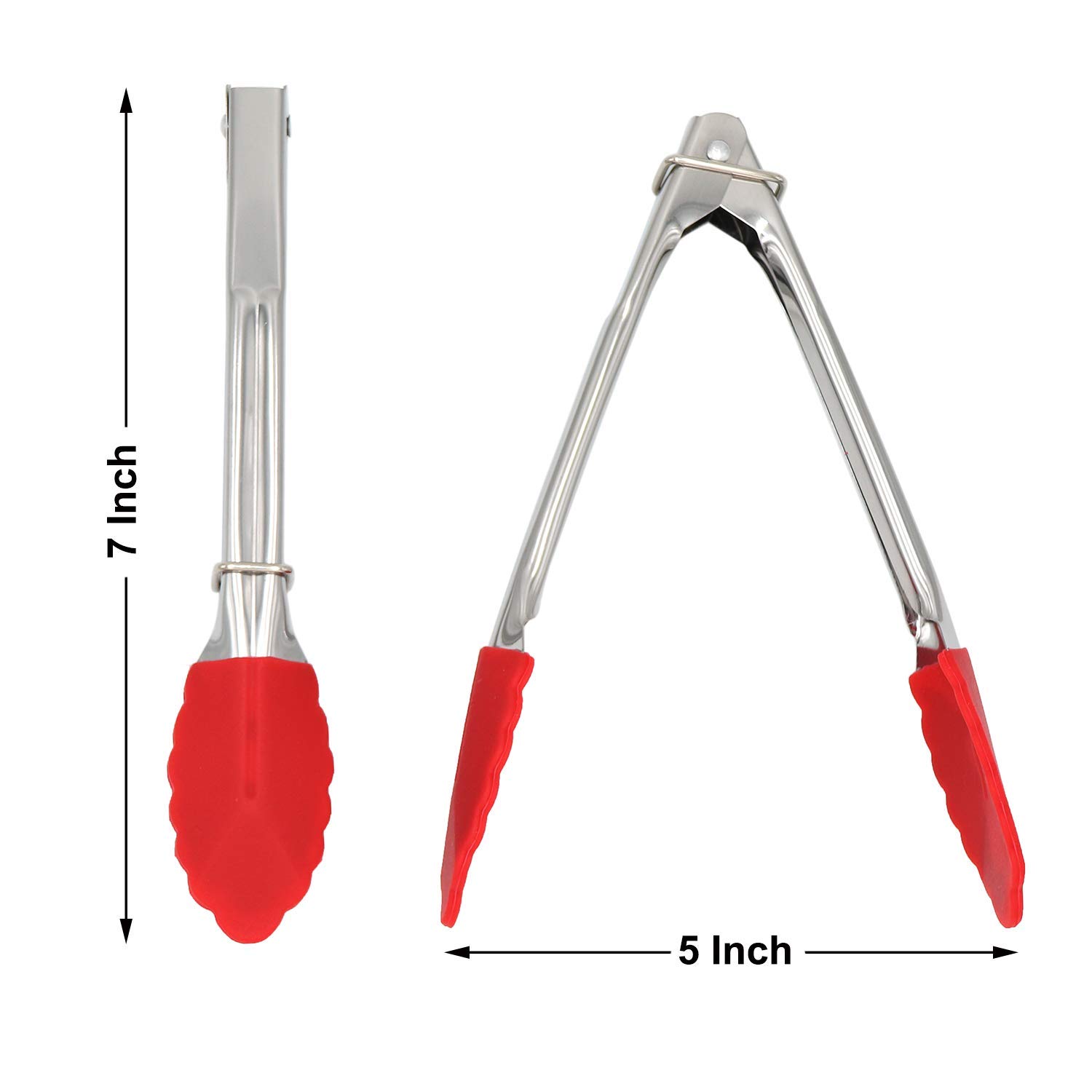 Small Tongs With Silicone Tips 7 Inch Kitchen Tongs – 3 - Perfect Fors