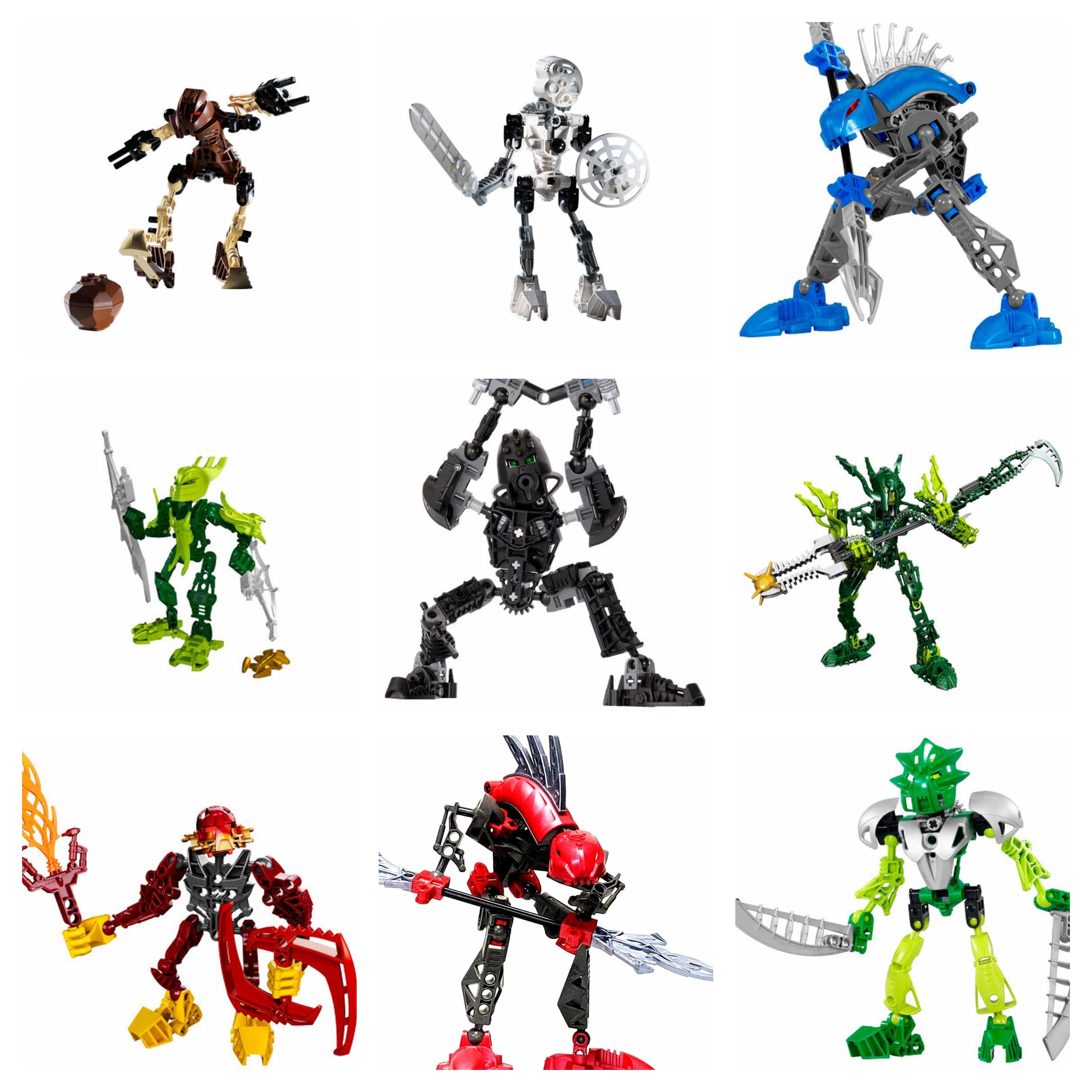Original Lego BIONICLES Compatible Hero Factory chima cbs  kingdom Compatible Without Box and Accessories Action Figure Toy