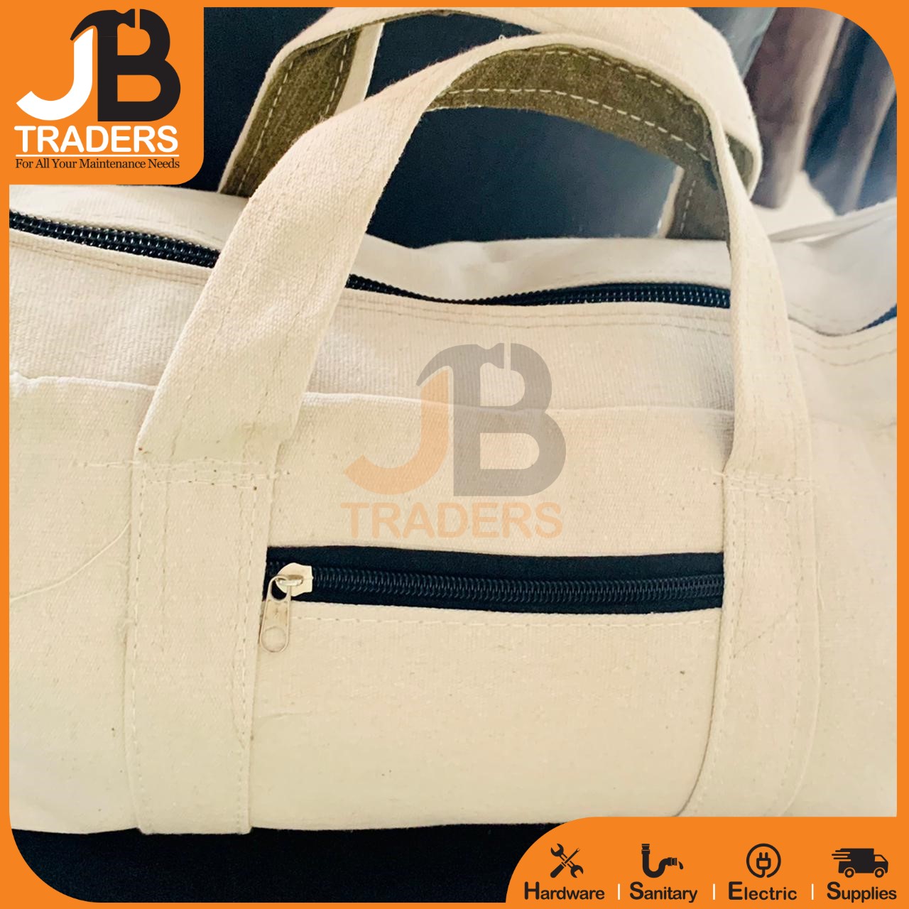 Premium Quality Portable Multi-function Canvas white Bag 18 Inch to 26 Inch Waterproof Storage Bag Hand Tool Bag Toolkit Case Tools Bag / tarpal