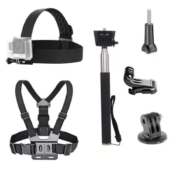 3 In 1 Universal Waterproof Action Camera Accessories Bundle Kit Head Strap Mount Chest Harness Selfie Stick Compatible For Gopro Hero 6 5 Action Camera Buy Online At Best Prices In Pakistan Daraz Pk