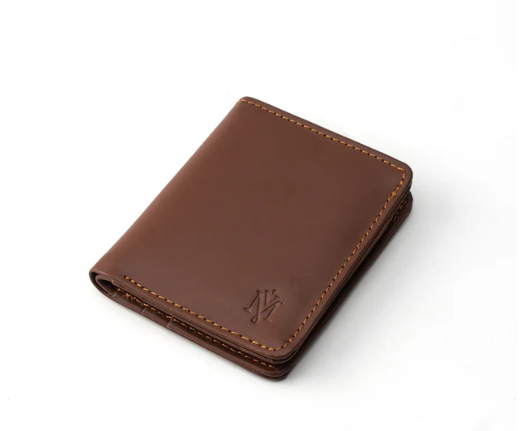 MODVESTE Handmade camel brown Mini Leather Wallet For Men High Quality Leather Wallets