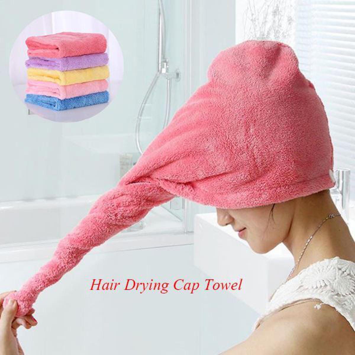 Hair Wrap Towel for Women – Super Absorbent, Quick Drying & Frizz-Free Hair Towel Cap | Soft & Lightweight with Secure Button Closure | Ideal for Daily Use, Gym & Travel | Multiple Colors Available