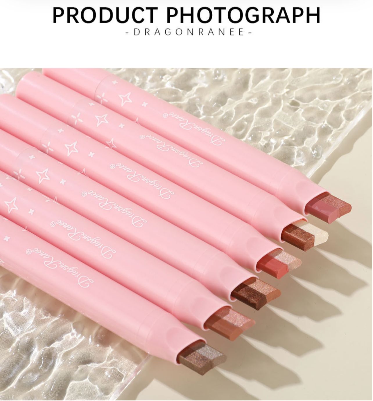 Eyeshadow Stick 2 In 1 Double Color Gradient Velvet Shadow Stick Eye Makeup Waterproof Lasting Shimmer Metallic Eyeshadow Makeup random color will be send