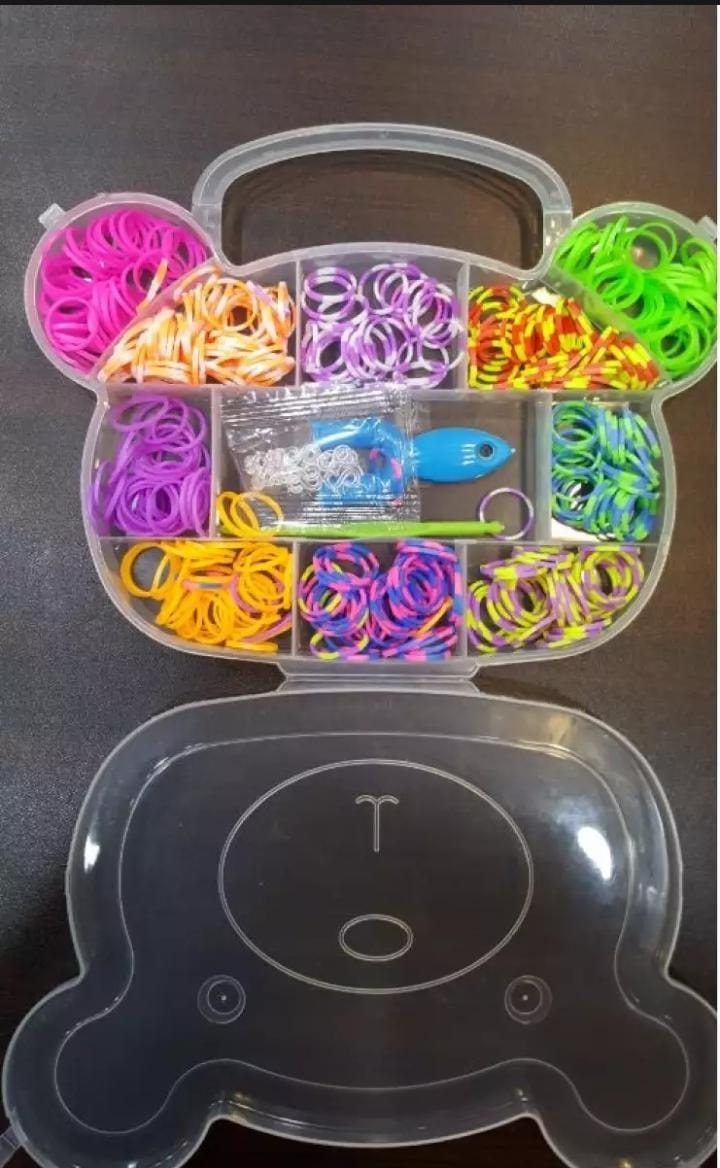Multi Color Loom Bands/Rubber Bands With S Clips (Cat Pack)