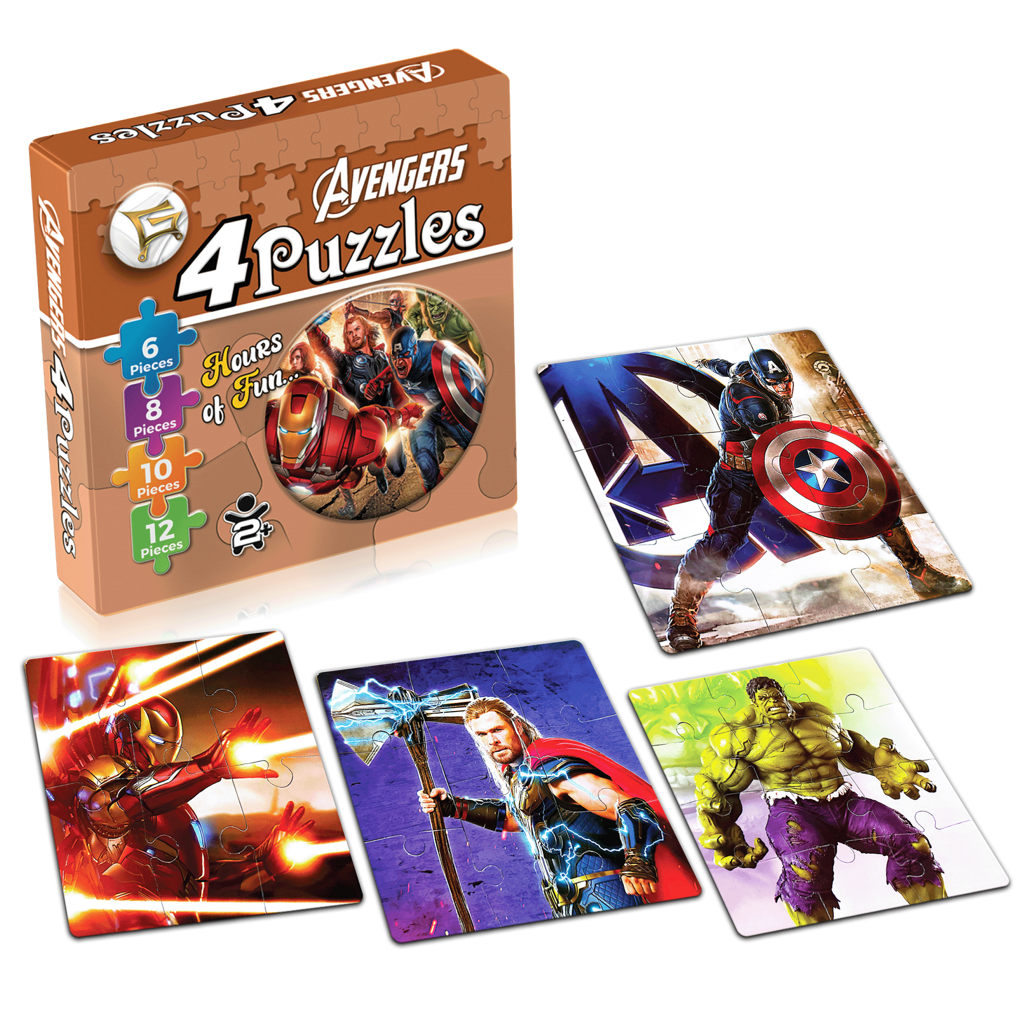 Avengers 4 in 1 Puzzles  Jigsaw Puzzles
