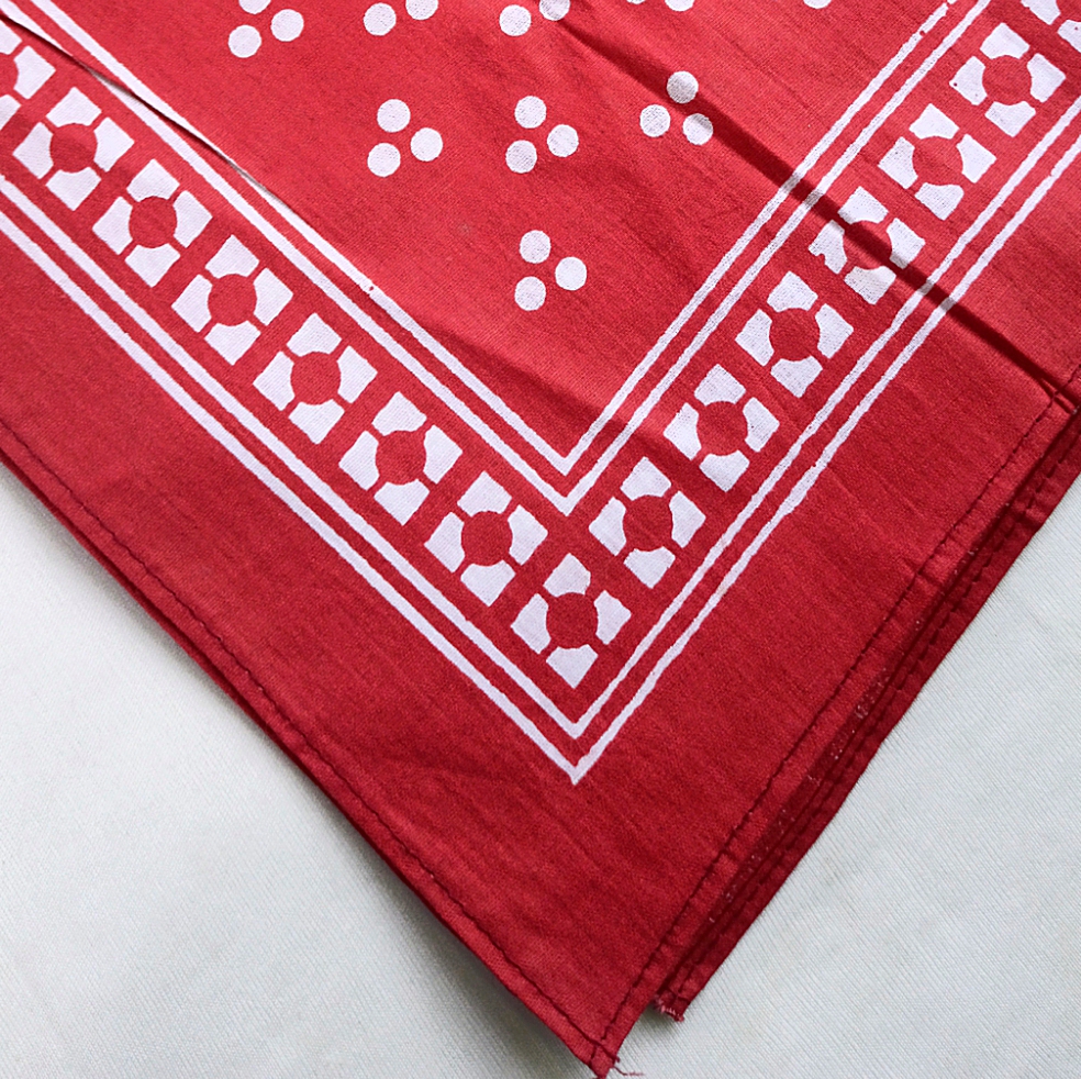 BANDANA SCARF HEAD WRAP FOR MEN WOMEN PACK OF 3 PAISLEY PRINTED COTTON BANDANA FOR BOTH BOYS & GIRLS  ETHNIC BANDANA FOR MEN HEAD / BLACK COLORED PRINTED HEADBAND MAROON, BLUE & RED COLOUR.