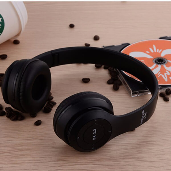 P47 Wireless Headphones Bluetooth Stereo Head phones Foldable Headset with Mic Wireless Built-in Mic compaible for all Android Devices and PC