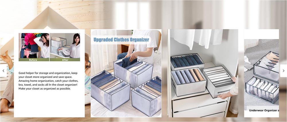 Underwear Bra Organizer Storage Box Drawer Closet Organizers Divider Boxes