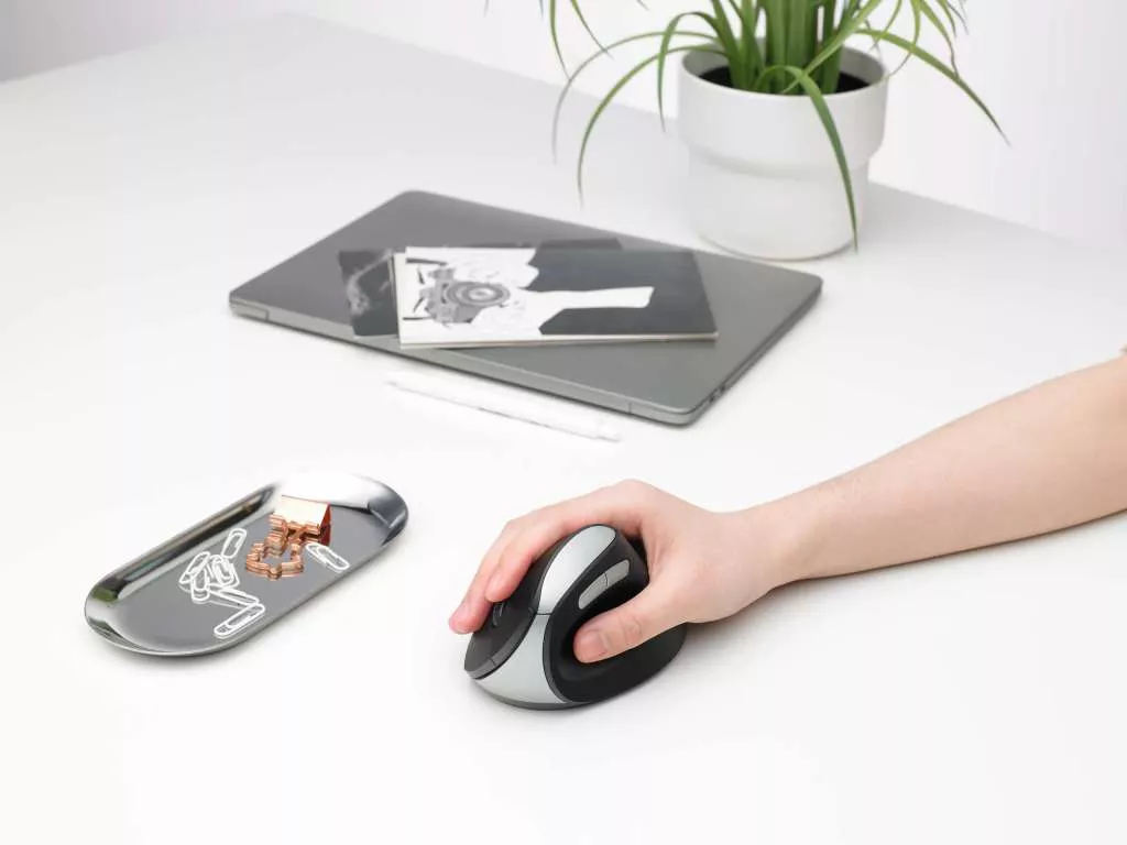 RAPOO EV250 Silent Vertical Ergonomic Mouse 2.4G Wireless Optical Mouse 1600 DPI 5 Buttons Black 20 dc511369e2b07110f897c041a88cb0f8