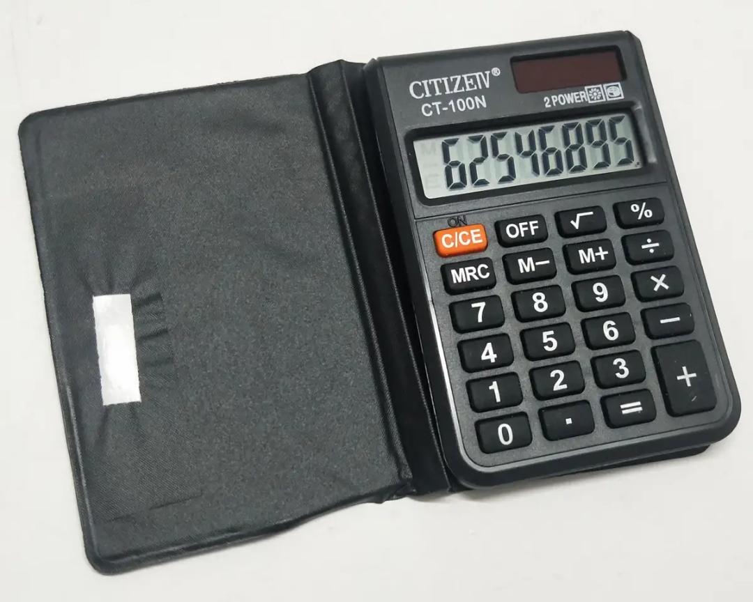 8 Digits Electronics Pocket Size Calculator CITI.ZEV CT-100N, Black ...