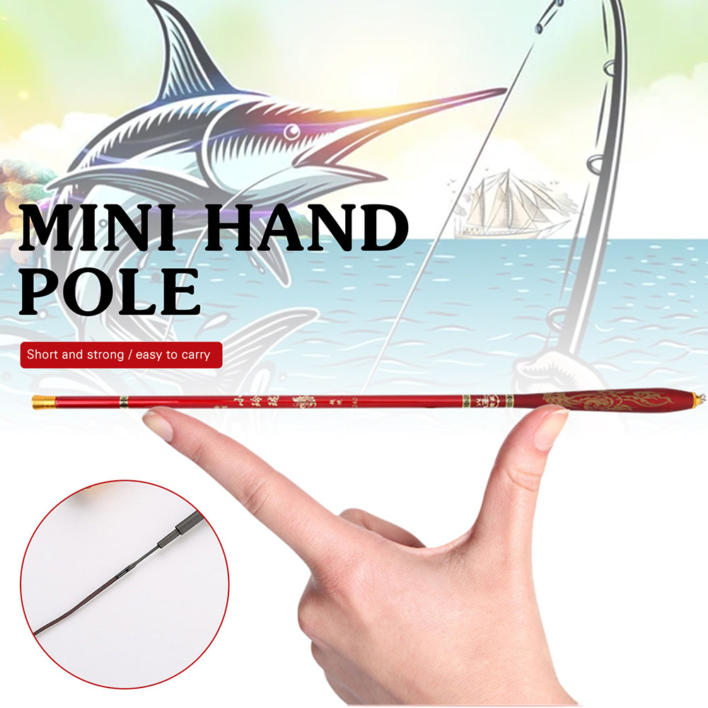 MeterMall 2.7-5.4m Mini Hand Fishing Rods Telescopic Ultralight Non-slip  Carbon Fiber Fishing Pole Fishing Gear