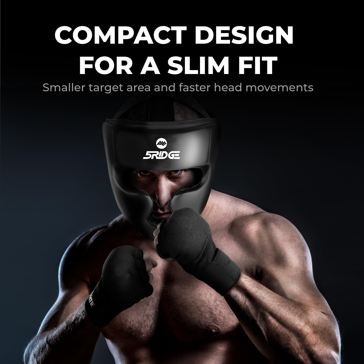 5RIDGE Adjustable Boxing Headgear | Perfect Fit for Boxing, MMA, Muay Thai, Kickboxing & Martial Arts Sparring