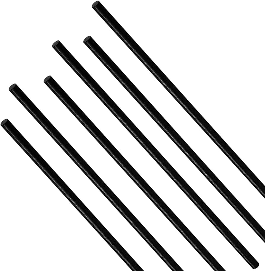 2pcs Carbon glass fiber 3mm Rod RC airplane glider