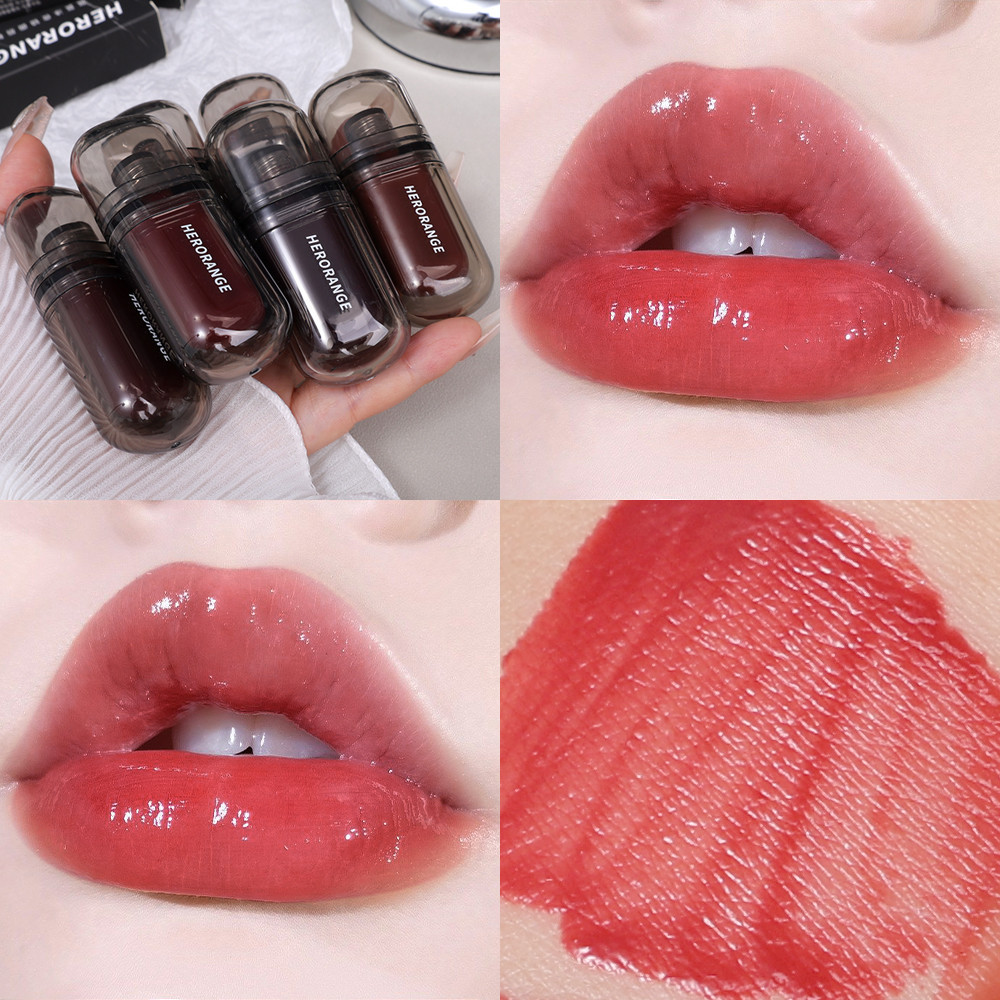 Cherry Mirror Water Light Lip Gloss Crystal Jelly Long Lasting