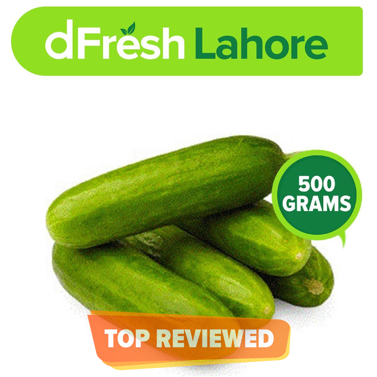 Dfresh: Premium Cucumber (kheera) (0.5 Kg)