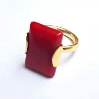 red stone ring design