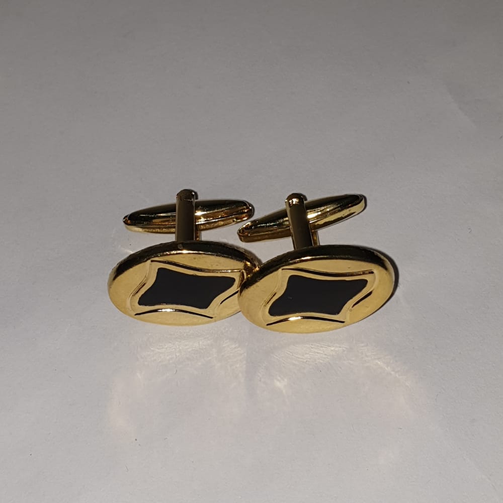 Complete Set Metal Cuff links and Plastic Buttons for Men |  Men’s Cuff-link & Buttons With Box Silver and Gold