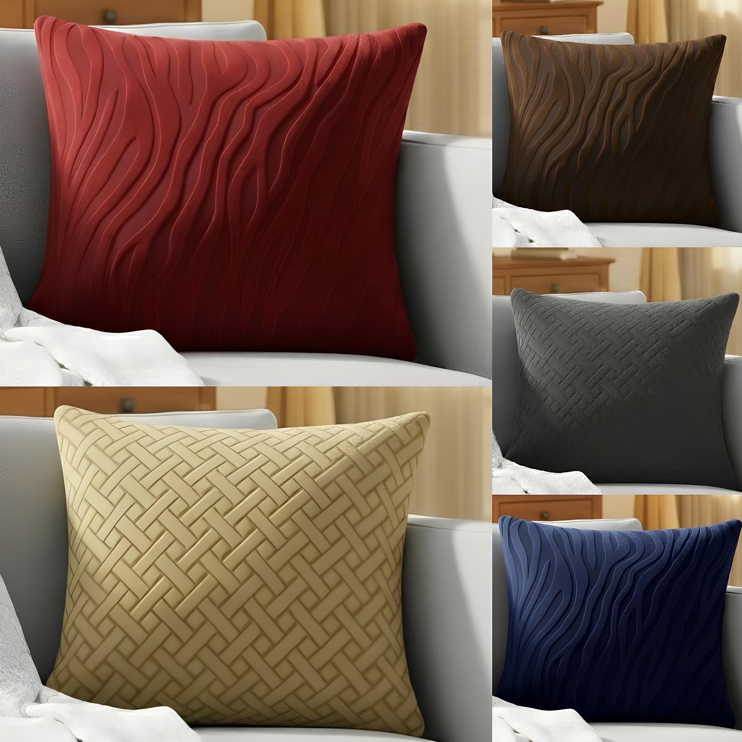 Cushion Covers Luxury Decorative Cushion Cover for Living room Sofa Throw Pillow Cover Soft Textured Cushion Covers Size 16x16 inches