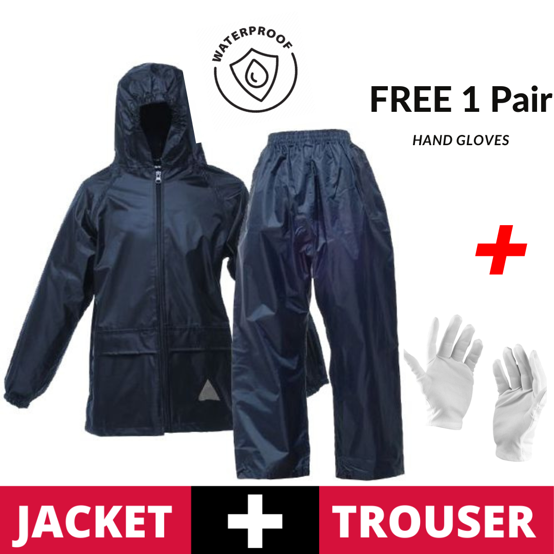 Generic Rain Gear for Men Waterproof Work Heavy Duty Rain Suit Raincoat  Fishing Rain Gear Jacket