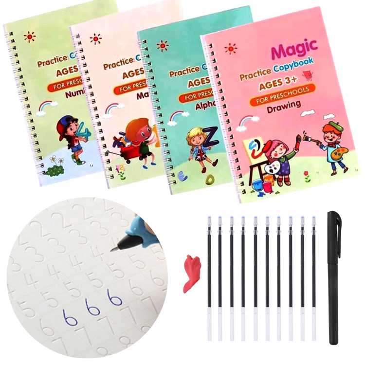 Reusable Writing Groove Practice Copybook for Kids Ages 3+ – Preschool  Writers