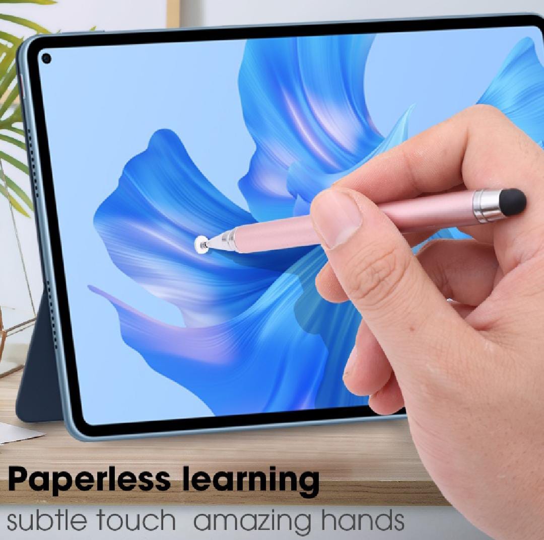 2 in 1 Stylish Universal Stylus Pen for Tablet Mobile Phone Pad Screen Podazz |  Stylish Universal Practical Dual-use Capacitive Tablet Stylus Pen Exquisite Double-headed Silicone Disc Drawing Tablet Phone Capacitor Pen
