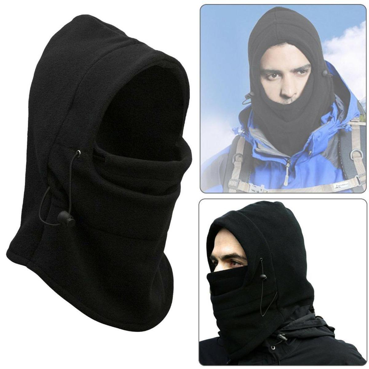 Hat Hood Ski Bike Wind Stopper Mask Monkey Cap for Motorcycle Riding, Skiing, Black Adjustable Windproof Face Masks for Men/Women /Kids Face Mask Head Warmer for Cold Weather Thermal Fleece Balaclava
