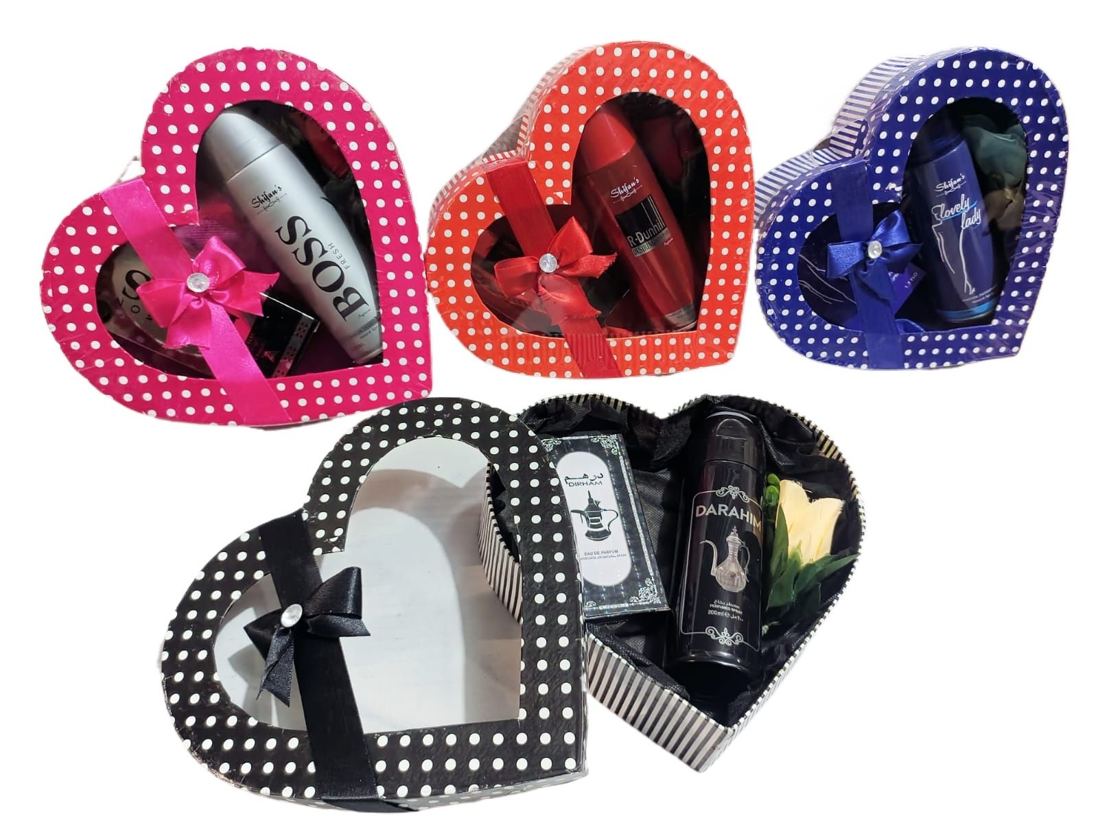 2 in 1  Heart Shape Present Gift Box t For Men Groom Gift Box Bridal Gift Box Assorted Gifts For Men and women Valentine Special  Birthday Gifts for Women Wedding Gift Perfume Box Fragrance For Men and women