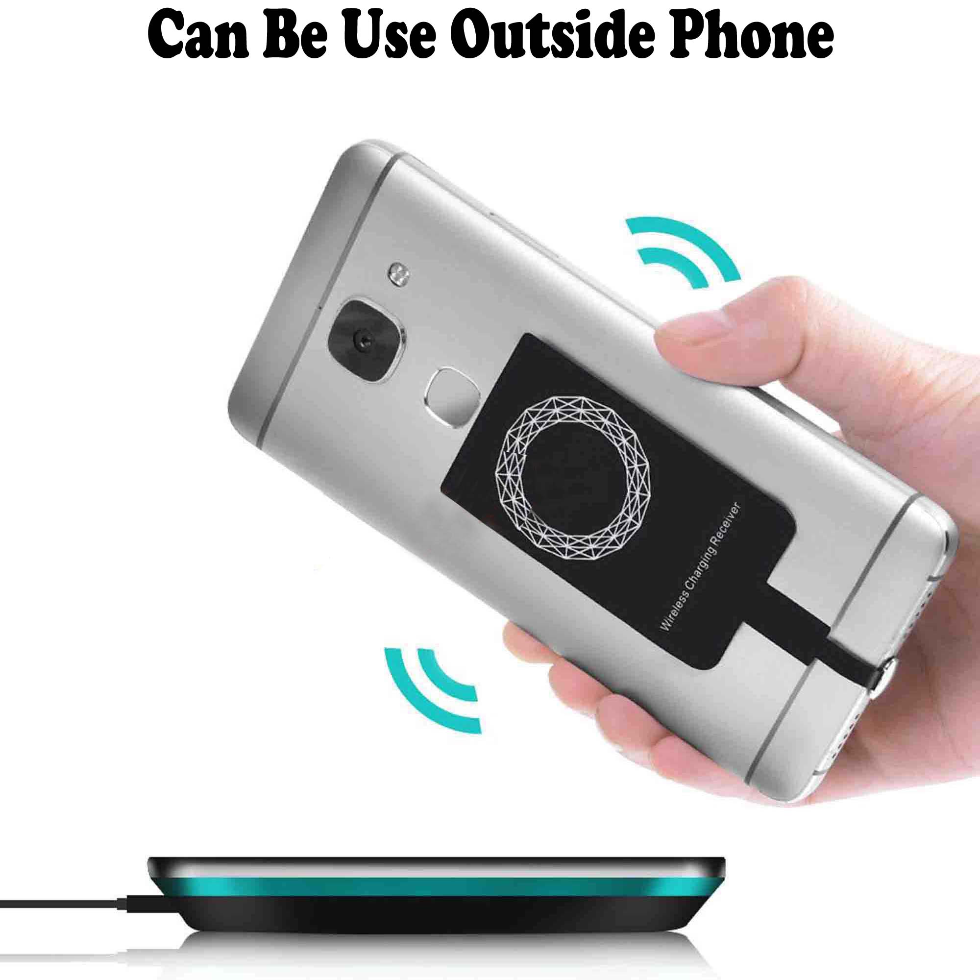 Universal  USB Lightning Wireless Charging Receiver Module Mobile Wireless Charging Converter Module Wireless Charging Receiver Adapter Qi Wireless Charging Receiver Chip Module Adapter Wireless Charger Converter Adapter Mobile Gadgets