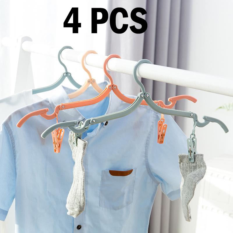 Foldable Travel Hanger, Clothes Spacesaving Portable, Plastic Hanger 大切な