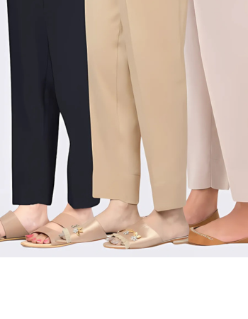 Women’s Trousers | Black, White & Beige Pants | All-Season Shalwar & Pajamas | Wide-Leg, Cotton & Plus-Size Ready-to-Wear