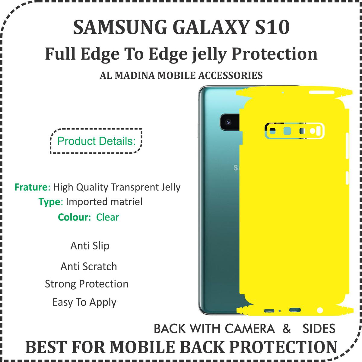 Samsung Galaxy S10 Full Wrape Jelly With Camera Protector price in Pakistan