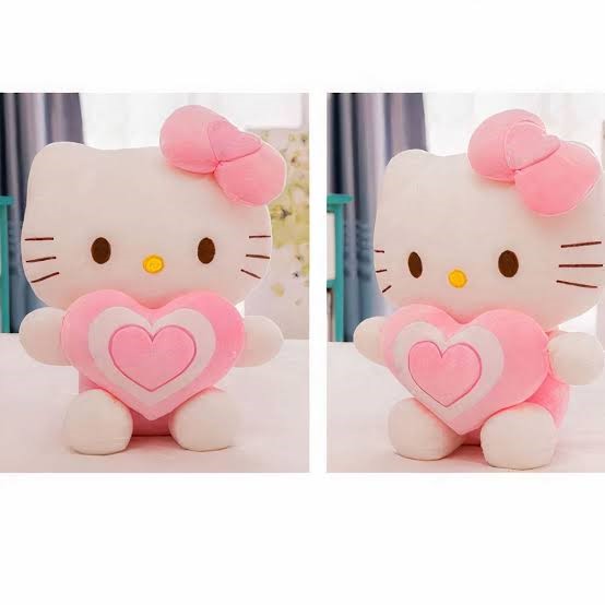 New Hello Kitty Plush Toys Pink bowknot Dress Kitty Cat Doll Stuffed Toy Super Cute Birthday Gift For Children's