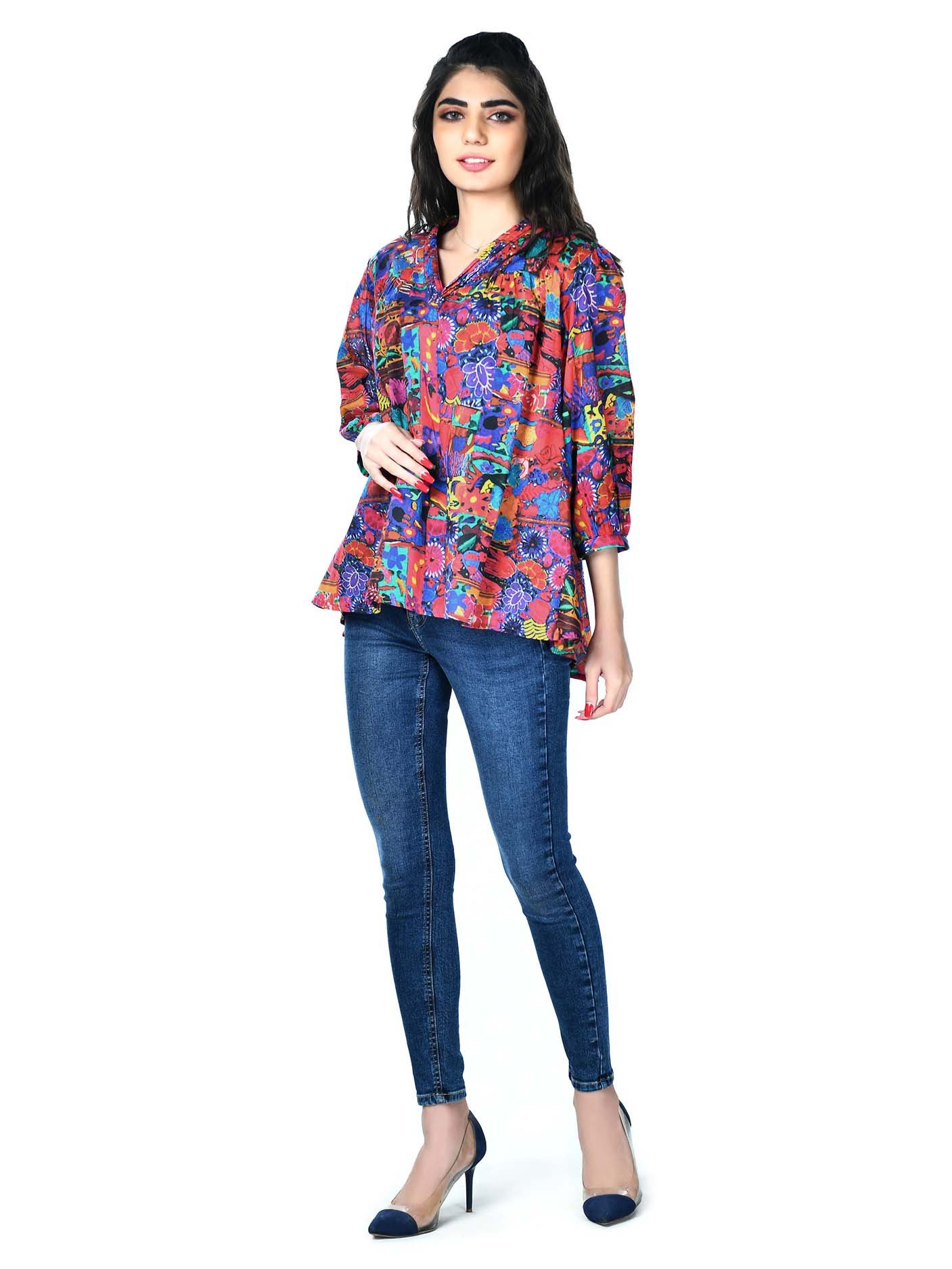 Limelight Printed Top For Ladies: Buy 