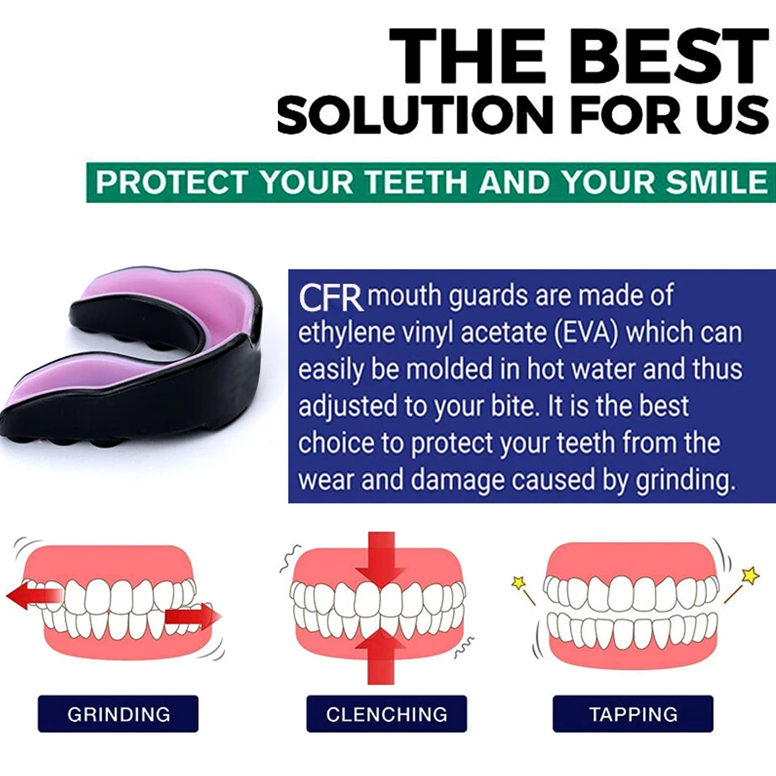Boxing Mouth Guard with Case | Teeth Protection Gum Shield for Boxing MMA Muay Thai Martial Arts