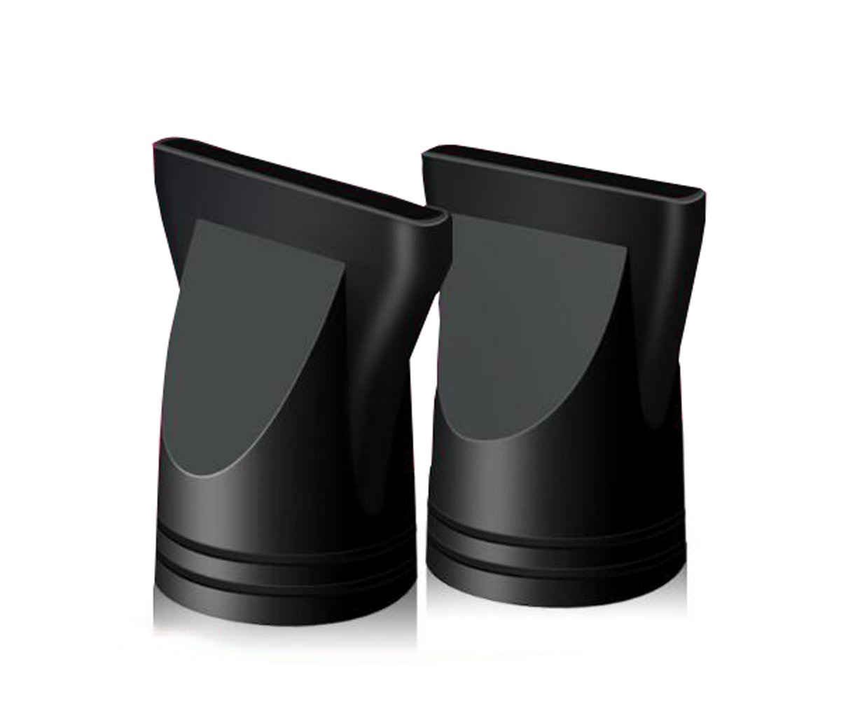 PACK OF 2 Plastic Flat Hair Dryer - universal nozzel - Narrow Concentrator Nozzle