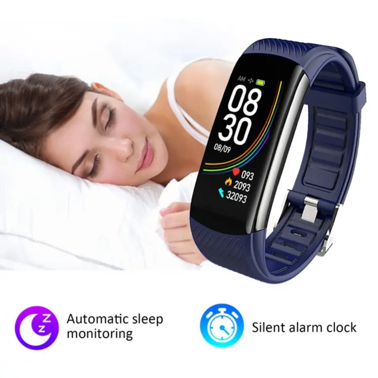 C6T Body Temperature Bracelet Watch Information Push Sleep