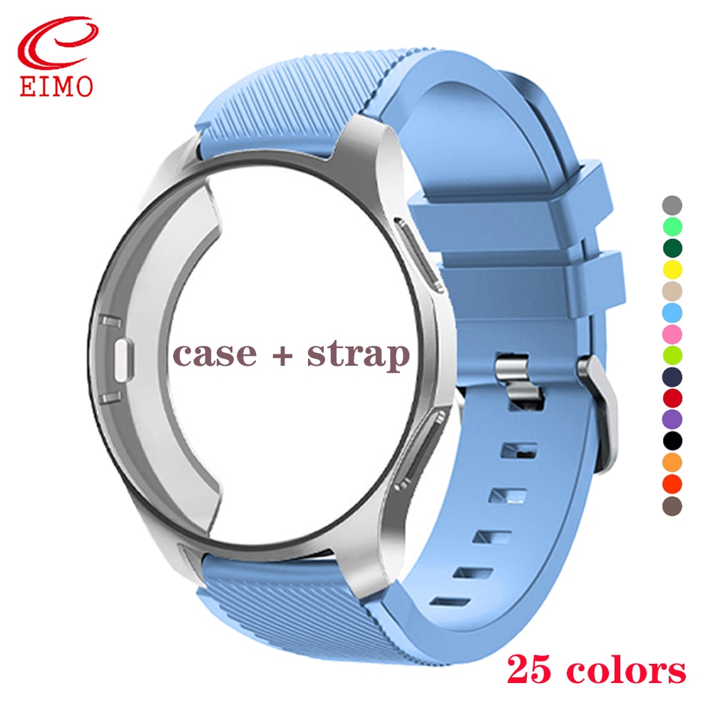 Case+strap For Samsung Galaxy watch 46mm/42mm Gear S3 Frontier/S2 silicone  Sports watchband+TPU Protector case smartwatch band: Buy Online at Best  Prices in Pakistan | Daraz.pk
