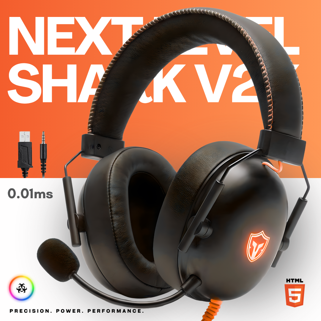 PRO RGB Gaming Headphones – Premium Stereo Surround Sound Headset with Noise-Canceling MIC, LED Light Effects, Ergonomic Over-Ear Design for Ultimate Comfort, Perfect for PC & Laptop Gaming