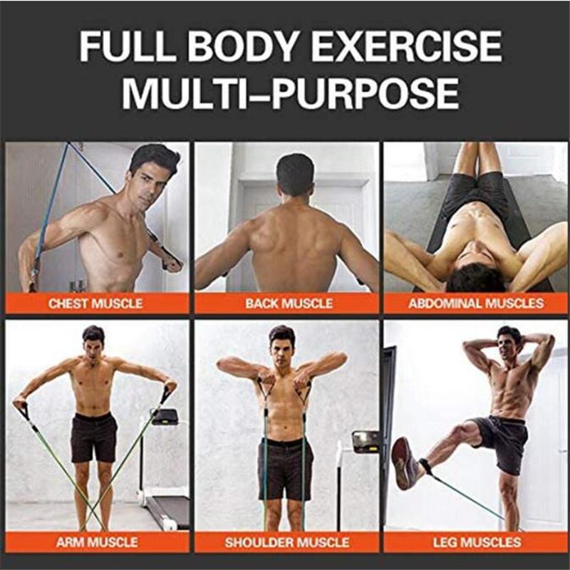 Power Resistance Bands for Workout for Women & Men (11pcs), Exercise Bands for Home and Gym Workouts. Perfect Resistance Band for Exercise and Muscle Building.